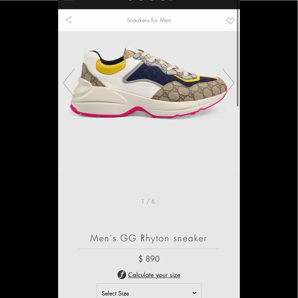 Men's GG Rhyton sneaker